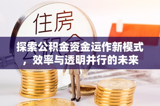 建昌探索公积金资金运作新模式，效率与透明并行的未来