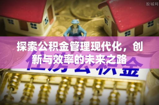 建昌探索公积金管理现代化，创新与效率的未来之路