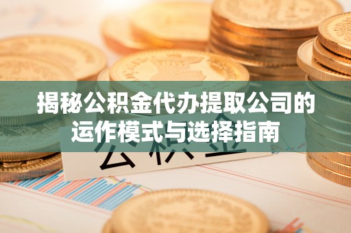 建昌揭秘公积金代办提取公司的运作模式与选择指南