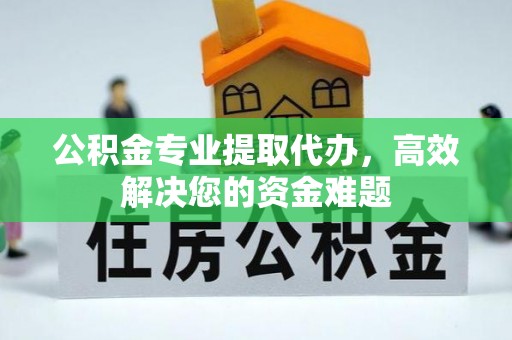 建昌公积金专业提取代办，高效解决您的资金难题