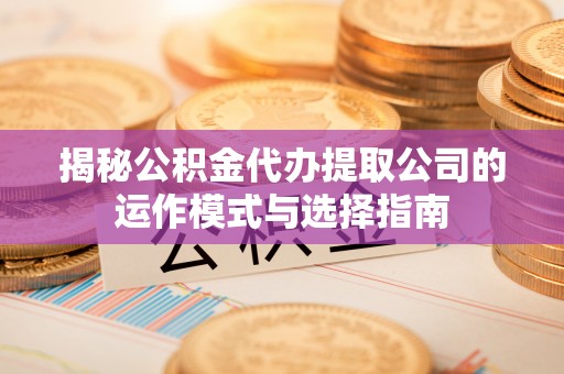 建昌揭秘公积金代办提取公司的运作模式与选择指南