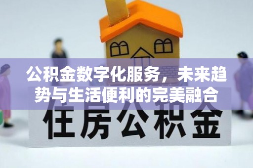 建昌公积金数字化服务，未来趋势与生活便利的完美融合