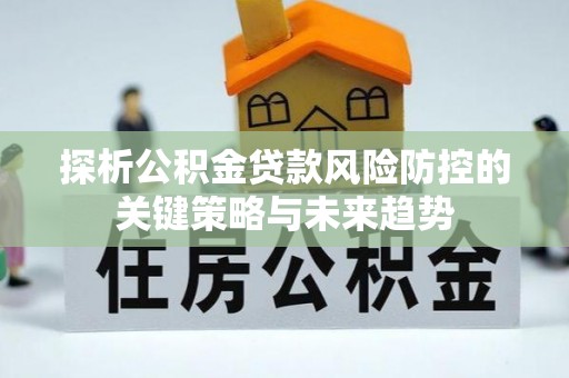 建昌探析公积金贷款风险防控的关键策略与未来趋势