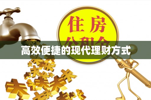 建昌高效便捷的现代理财方式