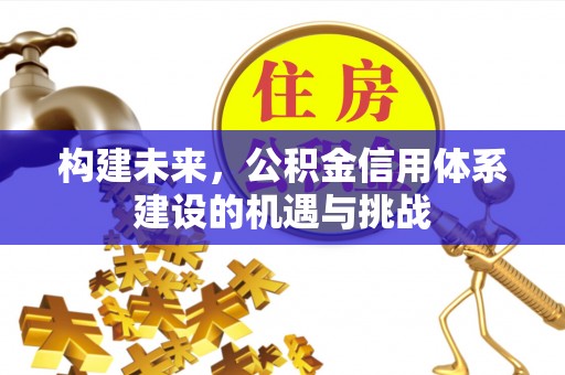 建昌构建未来，公积金信用体系建设的机遇与挑战
