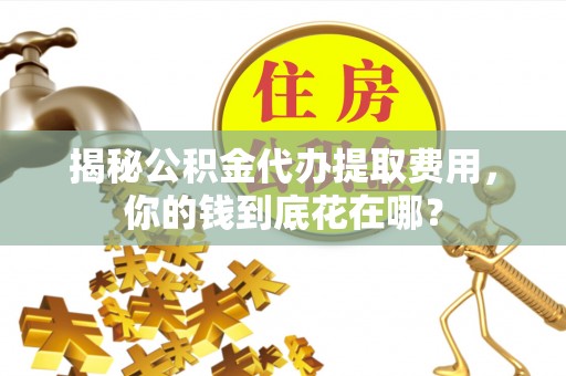 建昌揭秘公积金代办提取费用，你的钱到底花在哪？