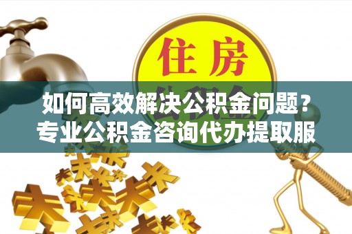 建昌如何高效解决公积金问题？专业公积金咨询代办提取服务来帮你