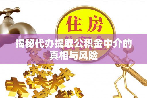 建昌揭秘代办提取公积金中介的真相与风险