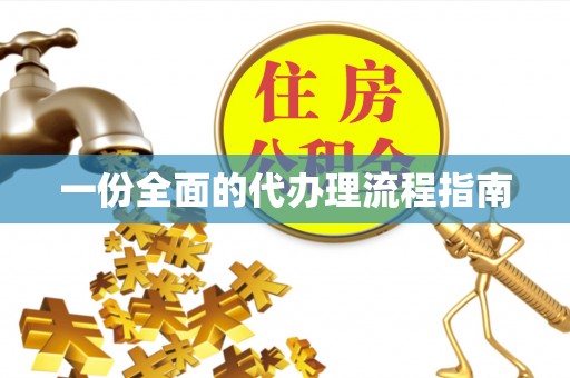 建昌一份全面的代办理流程指南