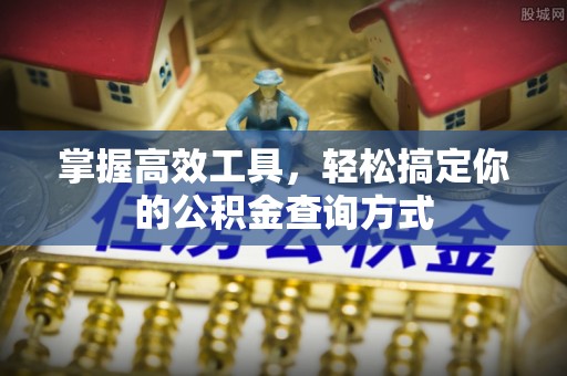建昌掌握高效工具，轻松搞定你的公积金查询方式